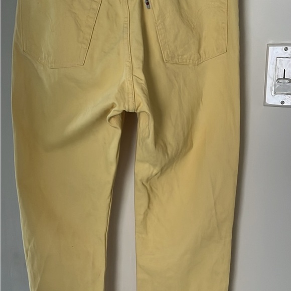 Cropped yellow original Levis 501s 27x26 - Picture 4 of 8
